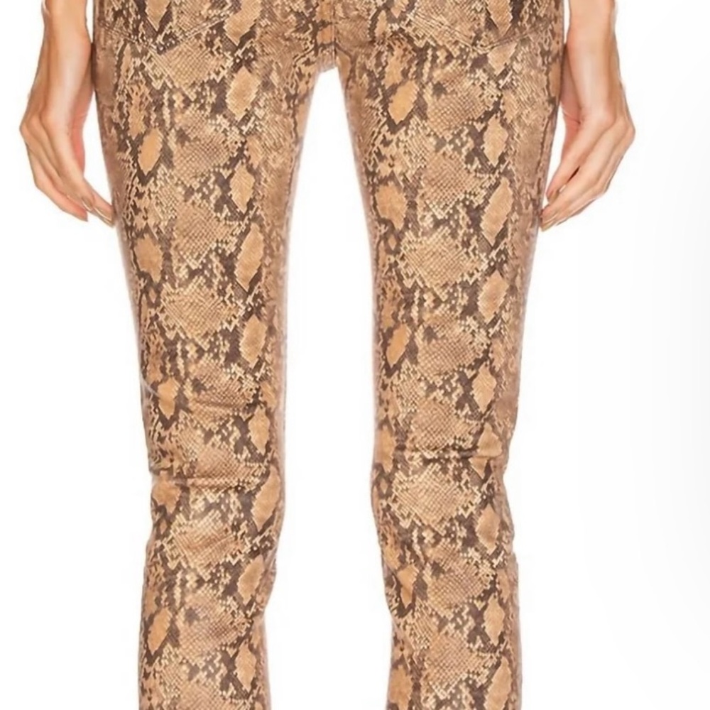 Frame Denim Snakeskin Print Pants